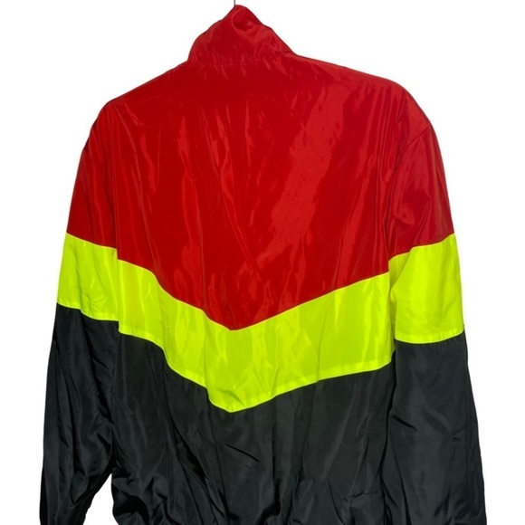 𝅺RETRO Track Full-Zip Jacket - Red/Yellow/Black - Large - Picture 9 of 11
